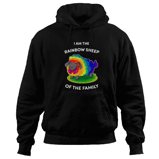Sheep Pet Rainbow Sheep LGBT Pride Gay Lesbian Flag Gift405 Gay LGBTQ Hoodies