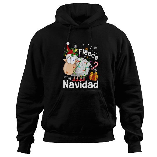 Sheep Pet Fleece Feliz Navidad Funny Christmas Cute Sheep Christmas Hoodies