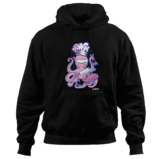 Octopus Pet Chef Kitchen Funny Chef Humor Hoodies