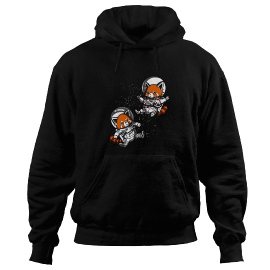 Astronaut Job Red Panda Bear Astronauts Hoodies