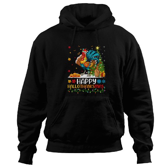Chicken Pet Rooster Bird Lover Funny Rooster HelloThanksMas Hoodies