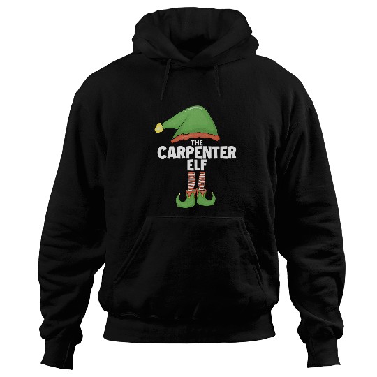 Woodworker Job Elf Family xmass Holiday Santa Elf Christmas Hoodies