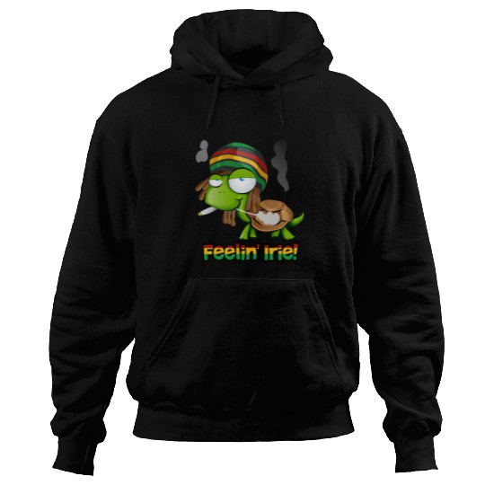 Turtle Pet Feelin Irie Patois Jamaica Turtle Jamaican Slang Hoodies