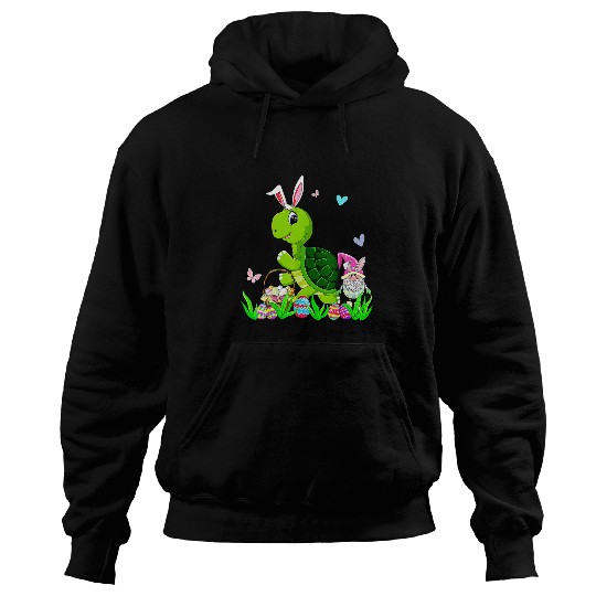 Turtle Pet Easter Day Bunny Turtle Gnome Easter Egg Basket Hoodies