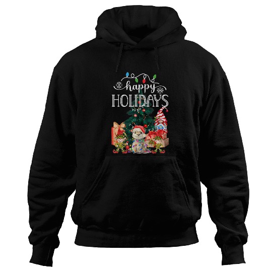 Otter Pet Otters Happy Holidays Otter Christmas Hoodies