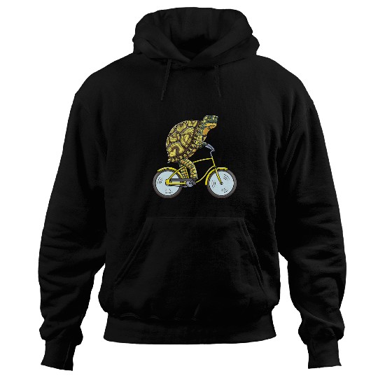 Turtle Pet Eastern Box Turtle On Bike Cycling Hoodies