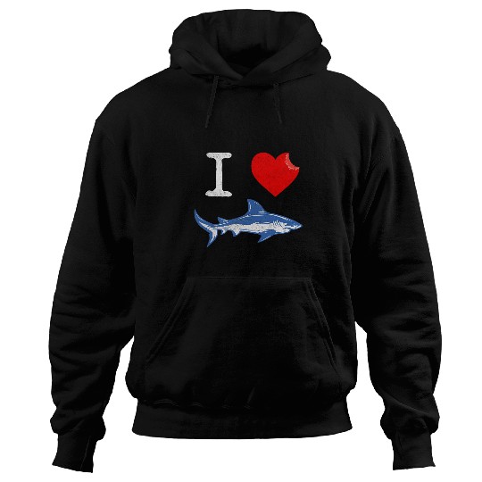 Shark Pet Funny I Love Shark Lover Gift For Men Women Hoodies