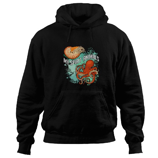 Octopus Pet Cephalopod octopus cuttlefish giant squid oceanography4 Hoodies