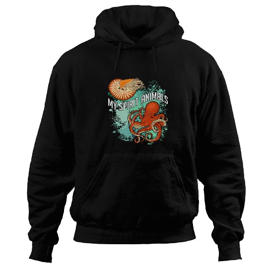Octopus Pet Cephalopod octopus cuttlefish giant squid oceanography4 Hoodies