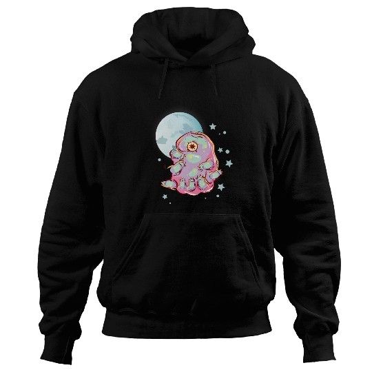 Tardigrade In Space Funny Tardigrade Lover Microbiologist Hoodies