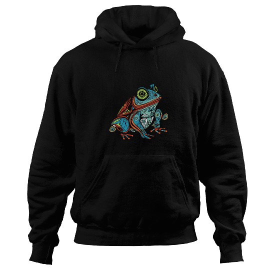 Frog Pet Native American Indian Style Art Pacific Northwest 1 Hoodies