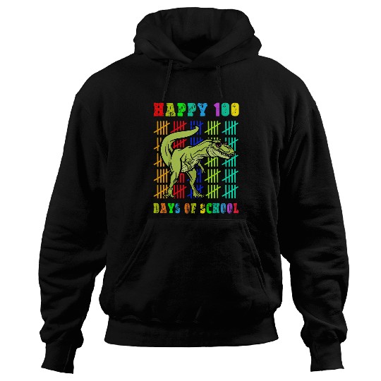 Dinosaur Pet Happy 100 Days Of School Dinosaur Trex Funny Hoodies
