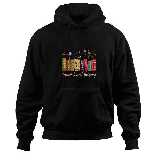 Book Fun Occupational Therapy Wildflower Book OT Therapist Assistant Hoodies