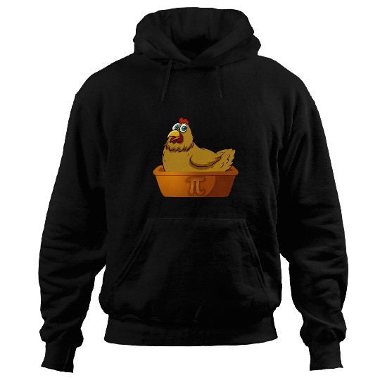 Chicken Pet Pi Day Math Chicken Pot Pie Funny Geek Nerd Math Farmer Pi Hoodies