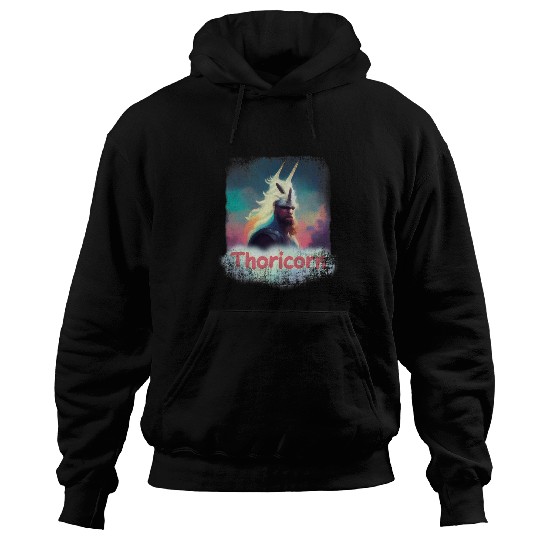 Unicorn Pet Cute Thor Unicorn Thoricorn Fantasy Art Viking Hoodies