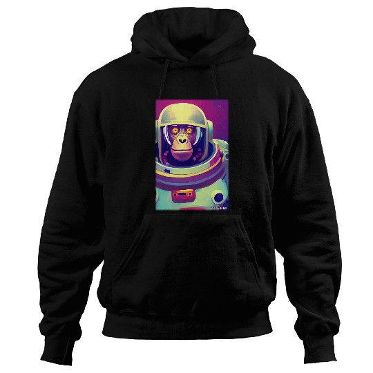 Astronaut Job Ape Animal Astronaut Space Universe Galaxy Moon 3 Hoodies