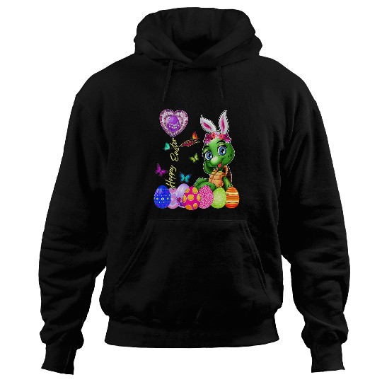 Turtle Pet Happy Easter Egg Hunt Cute Bunny Turtle Toddler Girl Kid Hoodies