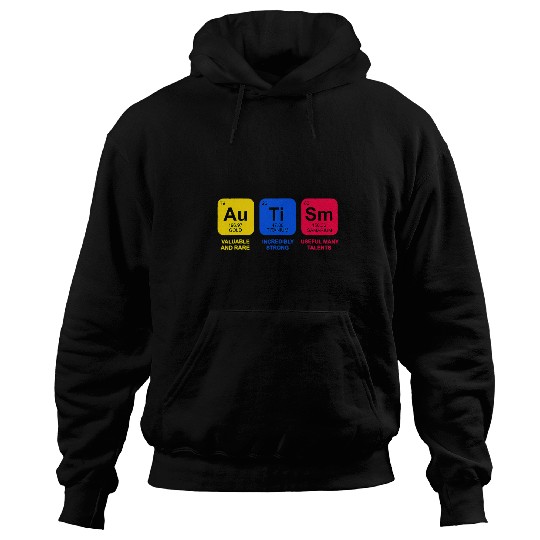 Autism Puzzle Elements Periodic Table Awareness ASD Men Women Kids Hoodies