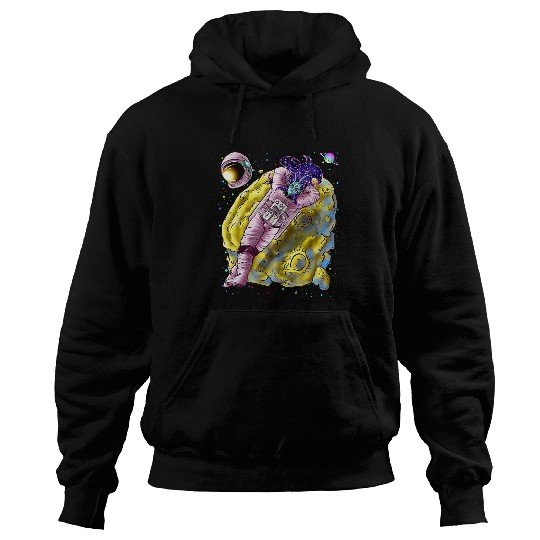 Astronaut Job Anime Alien Girl Astronaut Nostalgia Wave Design Hoodies
