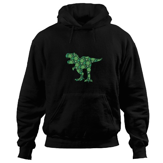 Dinosaur Pet International Dot Day Green Polka Dot T rexs Dinosaur Kids Hoodies