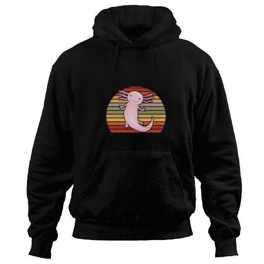 Axolotls Pet vintages Sunset Axolotls Mexican Salamander Hoodies