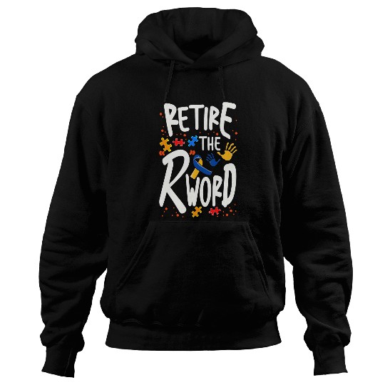 Autism Puzzle End the R Word Disability Advocacy Autism Down Syndromes SPED Hoodies