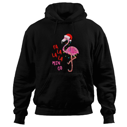 Flamingo Pet Fa La La La mingo Flamingo for Christmas xmass 10 Hoodies