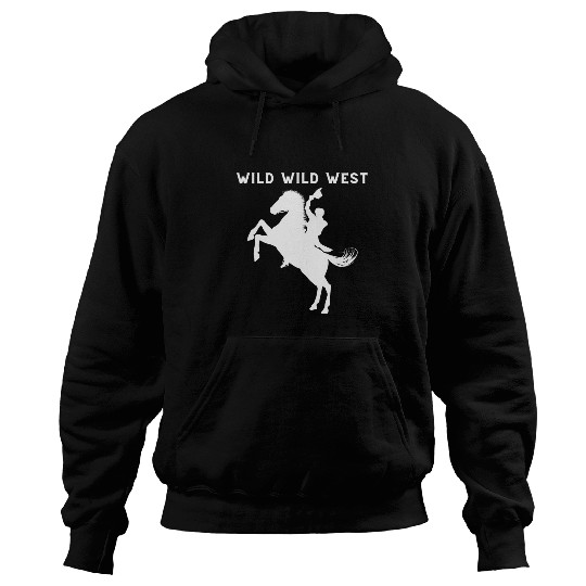 Horse Pet Wild Wild West Western Cowboy on a Horse Hoodies