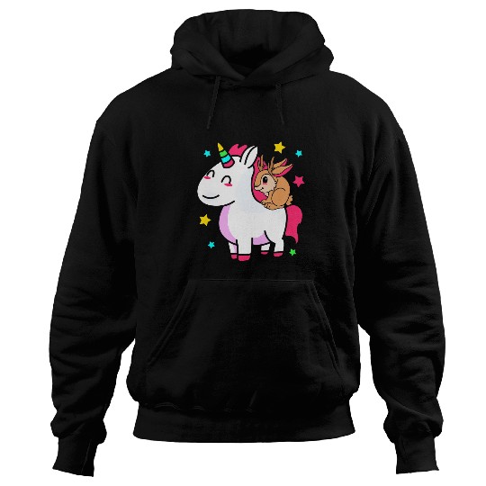 Unicorn Pet Jackalope Riding Unicorn Cryptid Squad Unicorn Jackalope Hoodies