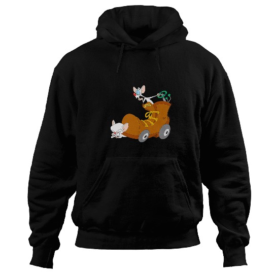 Tractor Fun driving Animaniacs Pinky and the Brain Tractor Show Hoodies