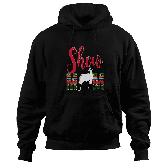 Sheep Pet Livestock Show Mom Lamb Silhouette Sheep Serape Hoodies