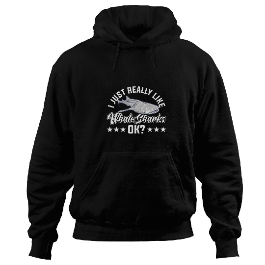 Shark Pet I Just Really Like Whale Sharks Ok Marine Biology Hoodies