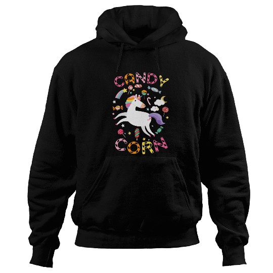 Unicorn Pet Candy Corn Unicorn Treats Lollipop Food Cute Girls Kids Hoodies