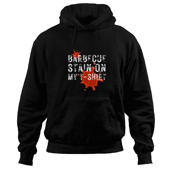 Barbecue Stain On My Tee Chef BBQ Party Costume Funny Retro Hoodies