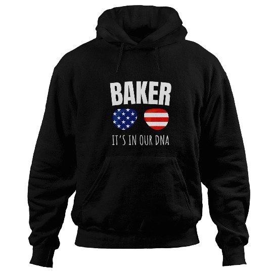 Baker Family Reunion Its In Our DNA USA America Patriotic Hoodies