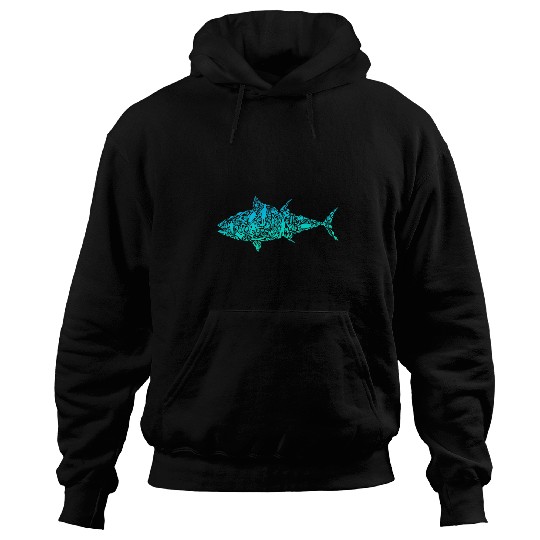 Fishing Fun Colorful Deep Sea Fishing Graphic Fisherman Hoodies