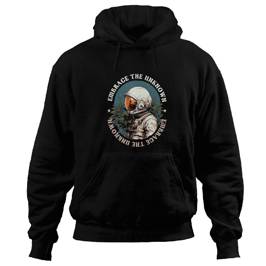 Embrace The Unknown Confidence Growth Mindset Astronaut Hoodies