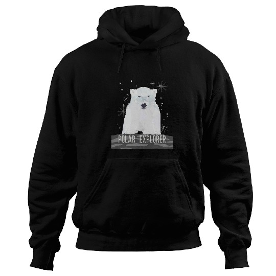 Bear Pet Cute Polar Bears Explorer Save The North Pole Climate Change Hoodies