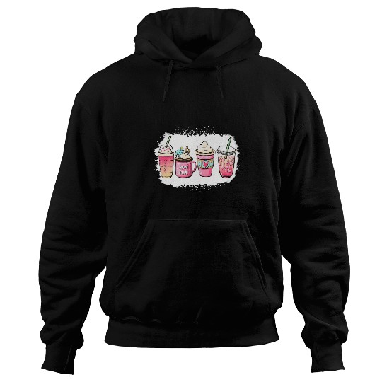 Coffee Fun Mom Fuel Mothers Day Mama Latte Tea Coffee Lover Bleached Hoodies