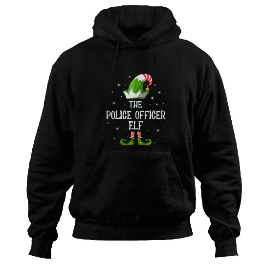 Police Job Im the Police officer Elf Family Matching Group Christmas Hoodies
