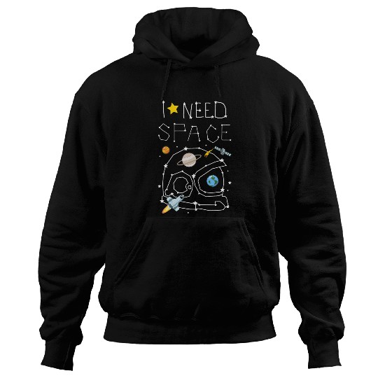 Astronaut Job I Need Space Astronaut Helmet Funny Science Teachers Hoodies