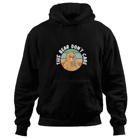 Bear Pet This Bear Don t Care Bear Lover Wildlife Animal Bear Hoodies