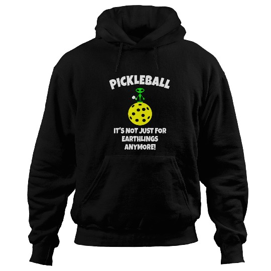 Sport Pickleball Space Alien Funny Pickleball Planet Hoodies