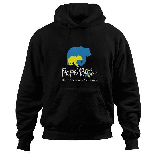 Bear Pet Mens Papa Bear Down Syndromes Awareness for Dad Hoodies