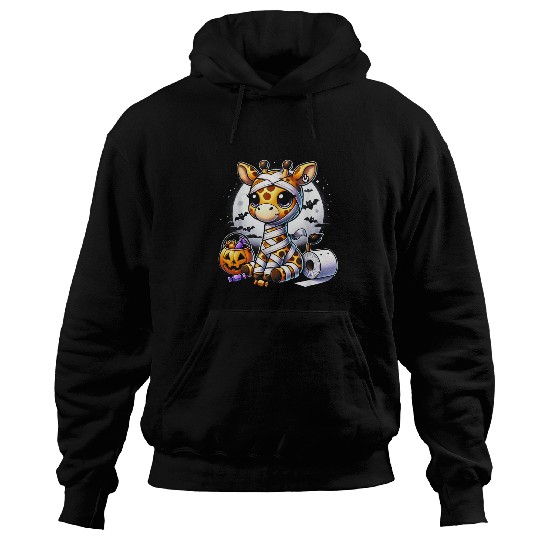Giraffe Pet Halloween Mummy Cute Design All Ages Hoodies