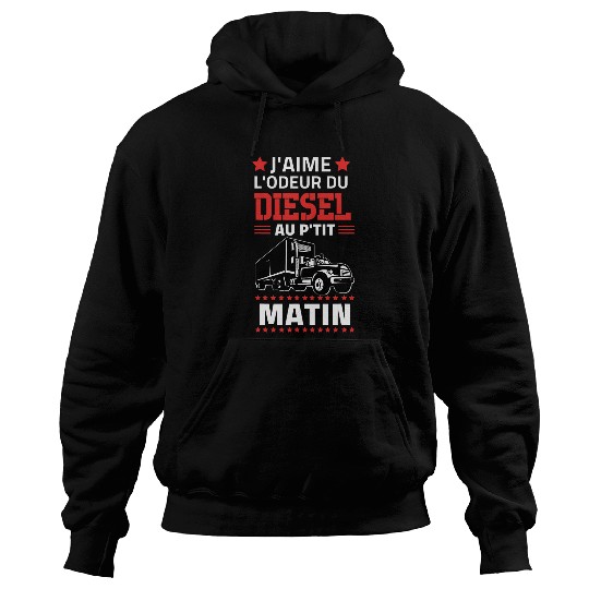 Humour Road Gift for Trucker Driver Heavy Weight Hoodies