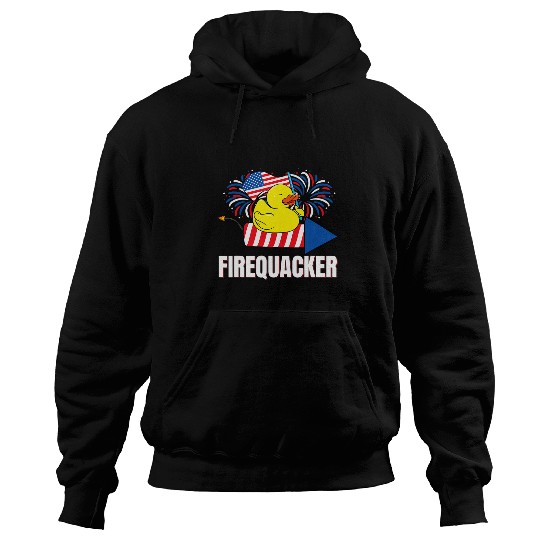 Duck Pet Fourth of July Firequacker Duck Hoodies
