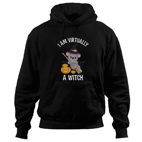 Koala Pet I Am Virtually A Witch Koala Bear Easy Halloween Costume Hoodies
