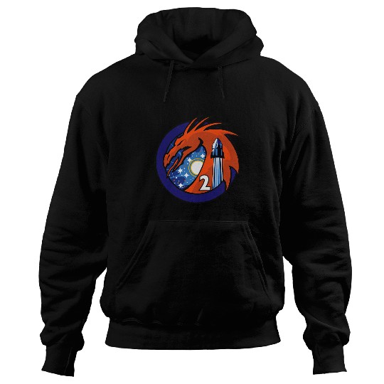 Dragon Pet NASA Dragon Mission One Commercial Crew2 Insignia Hoodies