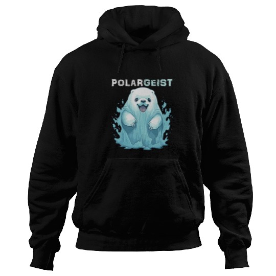 Bear Pet Funny Polar Bear Halloween Poltergeist ghosts Pun Item Hoodies